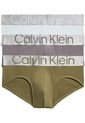 Pack De 3 Calzoncillos Hip Brief Slip Multicolor Calvin Klein de Calvin Klein