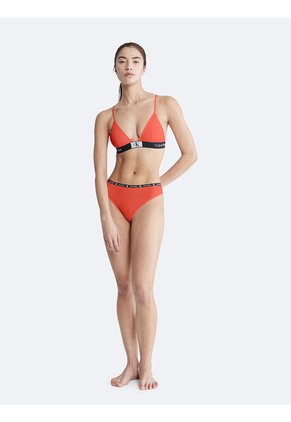 Pantie Naranja Tipo Tanga En Algodón Calvin Klein