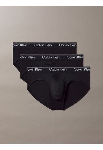 Pack Negro De 3 Slips De Cadera - Microfibre Stretch Calvin Klein Calvin Klein
