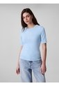 Camiseta Celeste De Algodón Con Logotipo Calvin Klein de Calvin Klein