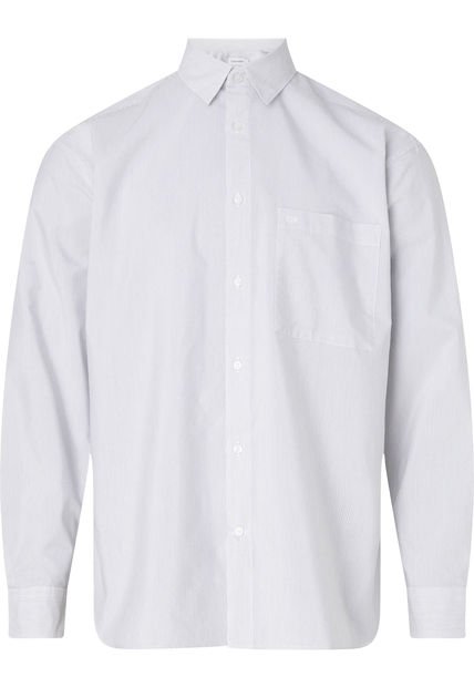 Camisa Blanca Manga Larga Para Hombre Calvin Klein