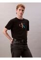 Camiseta Negra Con Monograma Arcoíris - Pride Calvin Klein de Calvin Klein