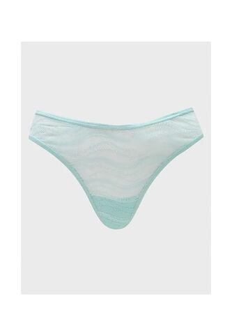 Pantie Tipo Tanga Verde De Encaje Calvin Klein Calvin Klein