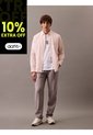 Camiseta Blanca Embroidered CK Shield Crewneck Calvin Klein de Calvin Klein