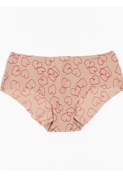 Pantie Beige Estampada Tipo Hipster Invisible Calvin Klein