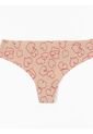 Pantie Beige Tipo Tanga Estampada Invisible Calvin Klein de Calvin Klein