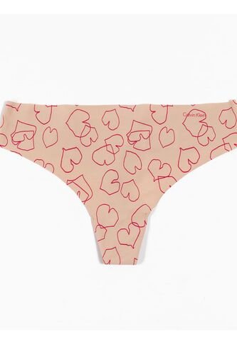 Pantie Beige Tipo Tanga Estampada Invisible Calvin Klein Calvin Klein
