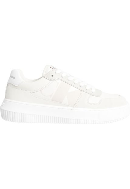 Tenis Deportivas Con Logo Mujer Blanco Calvin Klein Calvin Klein