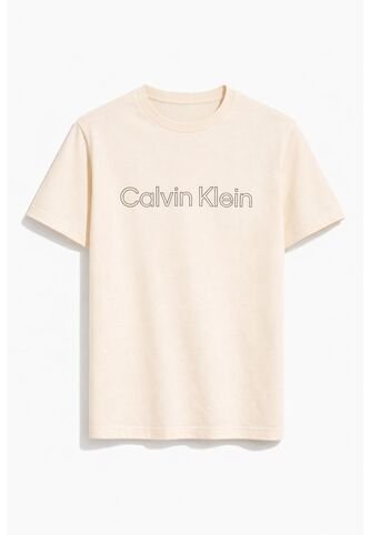 Camiseta Blanca Con Logo Traveling Calvin Klein Calvin Klein