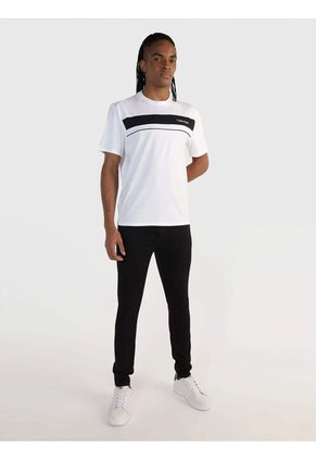 Camiseta Blanca Standard Con Logotipo Calvin Klein