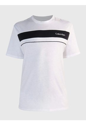 Camiseta Blanca Standard Con Logotipo Calvin Klein