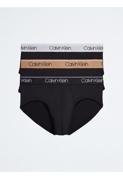 Pack De 3 Calzoncillos Negro Microfibra Calvin Klein