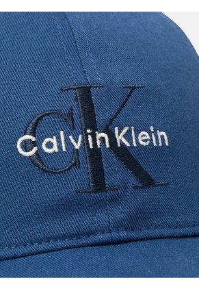 Gorra Azul Con Monograma Bordado Calvin Klein