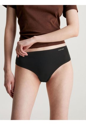 Tanga Negro Invisible De Cintura Alta Calvin Klein