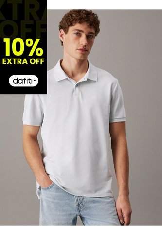 Polo Celeste Clásico De Piqué De Algodón Calvin Klein Calvin Klein