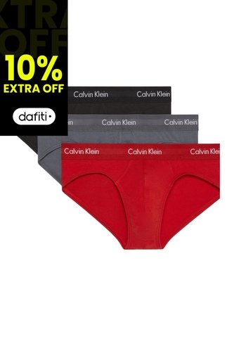 Pack Multicolor De 3 Slips - Cotton Stretch Wicking Calvin Klein Calvin Klein