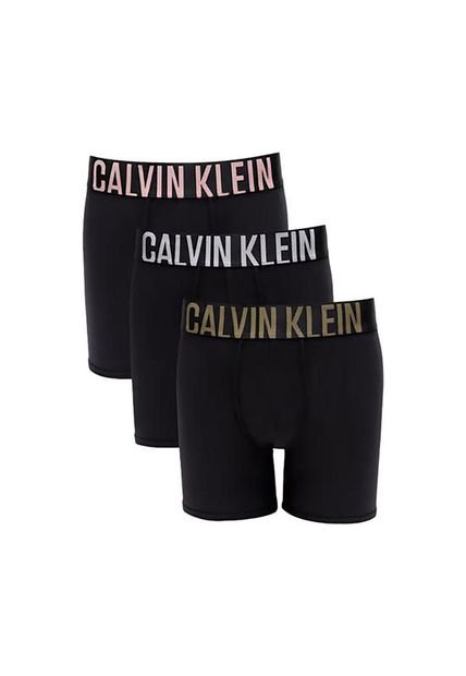 Pack De 3 Boxer Negros En Microfibra - Intense Power Calvin Klein