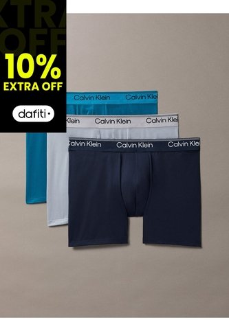 Pack Multicolor De 3 Bóxeres Sueltos Largos - Microfibre Stretch Calvin Klein Calvin Klein