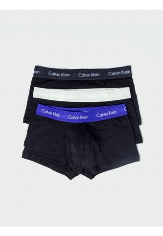 Pack De 3 Boxers Negro De Tallecintura Low Rise Trunk Calvin Klein Calvin Klein