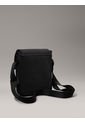 Bolso Negro Reporter Con Solapa Y Broche Calvin Klein de Calvin Klein