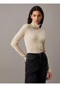 Saco Gris Tejido Slim De Cuello Alto De Canalé Calvin Klein de Calvin Klein