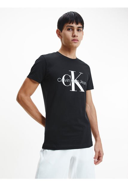Camiseta Para Hombre S/S Negro Calvin Klein