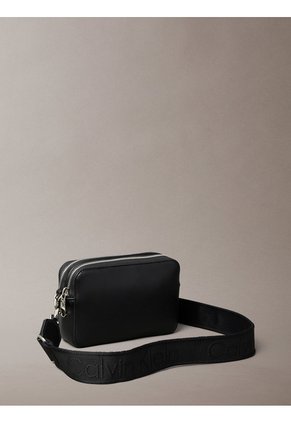 Bolso Negro Cruzado Convertible De 2 Tiras Calvin Klein