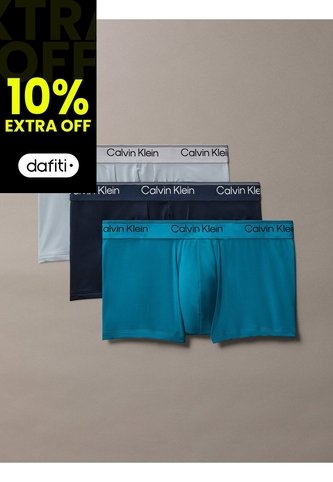 Pack Multicolor De 3 Bóxers De Talle Bajo - Microfibre Stretch Calvin Klein Calvin Klein