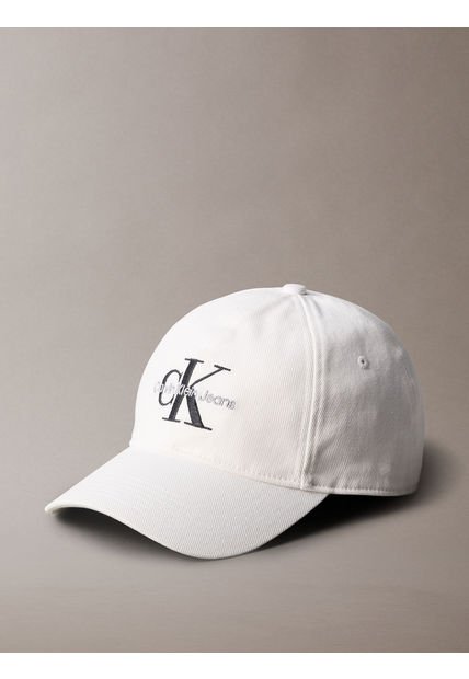 Gorra Blanca Con Monograma Bordado Calvin Klein