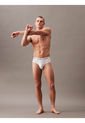 3 Pack De Calzoncillo Blanco Algodón Hip Brief Calvin Klein de Calvin Klein