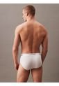 3 Pack De Calzoncillo Blanco Algodón Hip Brief Calvin Klein de Calvin Klein