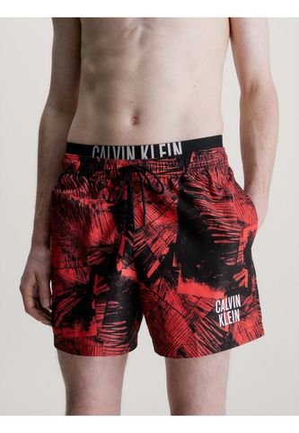Bermuda De Baño Roja Con Cinturilla Doble - Intense Power Calvin Klein Calvin Klein