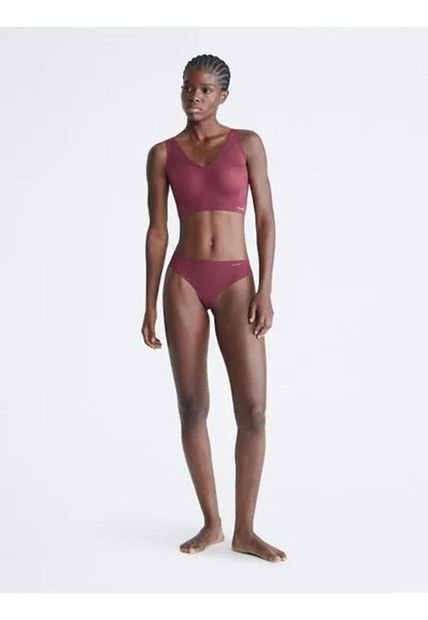 Panties Vinotinto Invisible Con Logo En El Lateral Calvin Klein