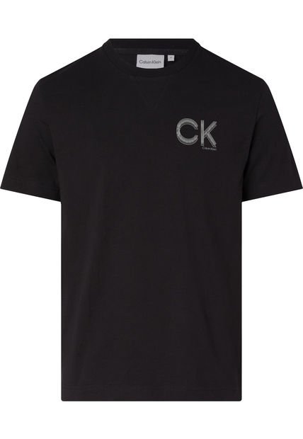 Camiseta Con Logo Hombre Negro Calvin Klein