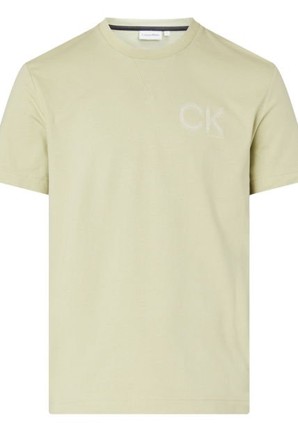 Camiseta Con Logo Hombre Verde Calvin Klein