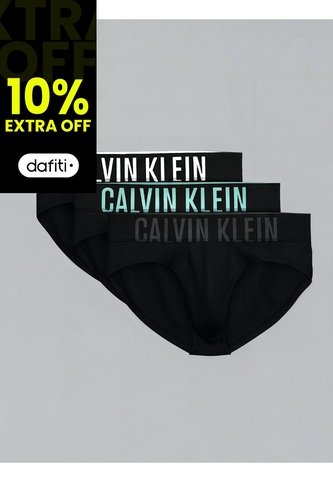 Pack Negro De 3 Slips - Intense Power Cotton Calvin Klein Calvin Klein