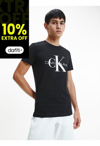 Camiseta Para Hombre S/S Negro Calvin Klein Calvin Klein