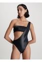 Bañador Negro Asimétrico - Neo Archive Calvin Klein de Calvin Klein