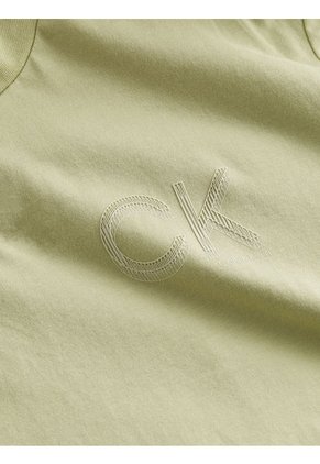 Camiseta Con Logo Hombre Verde Calvin Klein