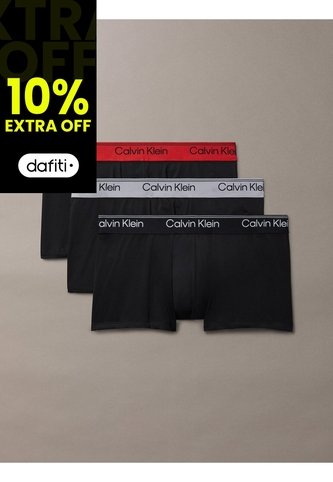Pack Negro De 3 Bóxers De Talle Bajo - Microfibre Stretch Calvin Klein Calvin Klein