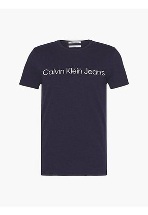 Camiseta Con El Logo Hombre Azul Oscuro Calvin Klein