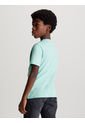 Camiseta Azul Con Logo En El Pecho Para Niño Calvin Klein de Calvin Klein