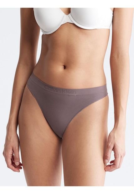 Pantie Tipo Tanga Con Logo Para Mujer  Calvin Klein