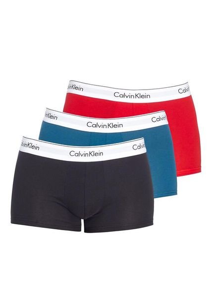 3 Pack De Boxer En Algodón Low Rise Trunk Calvin Klein