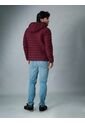 Chaqueta Vinotinto Acolchada Con Capota Calvin Klein de Calvin Klein