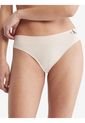 Pantie Tipo Bikini Beige Con Logo Calvin Klein de Calvin Klein