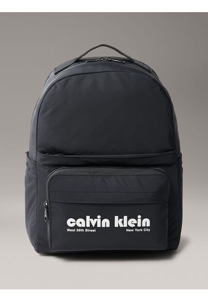 Morral Negro Multifuncional Con Logo Gráfico Calvin Klein