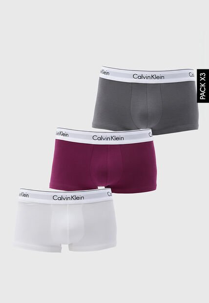 Bóxer x3 Calvin Klein Multicolor