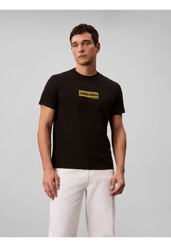 Camiseta Negra Con Box Logo Calvin Klein Calvin Klein