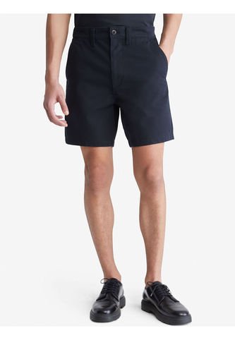 Bermuda Negra Corta De Dril Para Hombre Calvin Klein Calvin Klein
